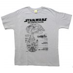 Camiseta Star Wars Millenium Falcon Cinza