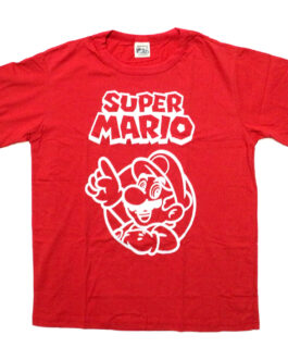 Camiseta Super Mario Vermelha e Branco